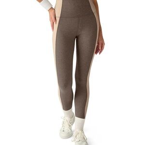 Beyond Yoga Space Dye Colorblock Ankle Leggings